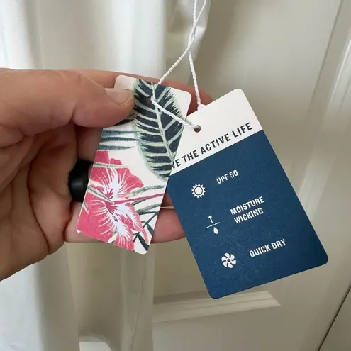 Tommy Bahama  Womens Active Golf Tropical Collar Sleeveless Shirt Size M