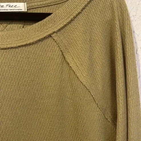 Free People We the Free Snowy Thermal top in Sunstone size XS