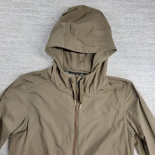 Mountain Hardwear Women’s XS Rain Jacket Hooded Olive Green Vented Parka