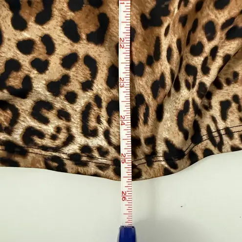 89th and Madison XL Leopard Print Top Black