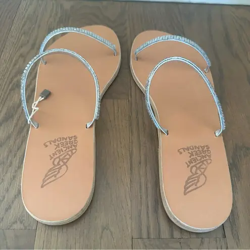 NIB Ancient Greek Sandals Saita Crystal