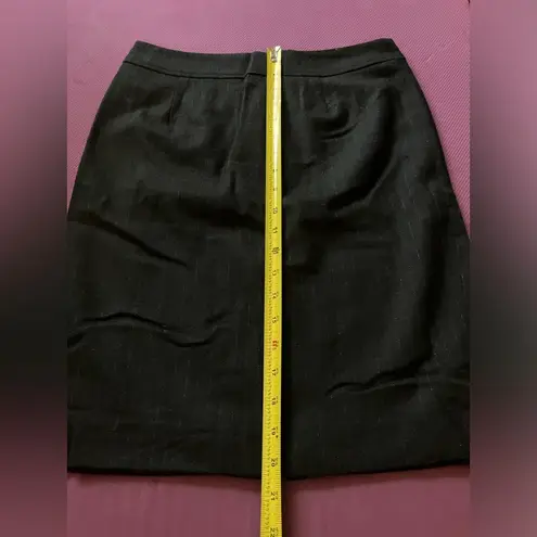 Japanese Luccica Wool Blended Boutique Classic Pencil Skirt Black