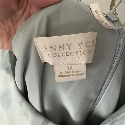 Jenny Yoo BHLDN Inesse Morning Mist Multi Green Bridesmaid Dress Gown Sz 24 NWT