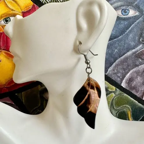 Abalone wing earrings