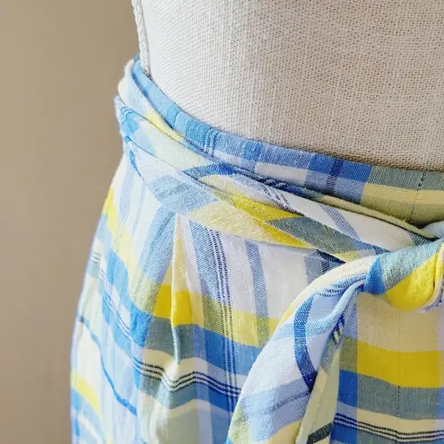 Susan Bristol plaid pencil maxi skirt size 8