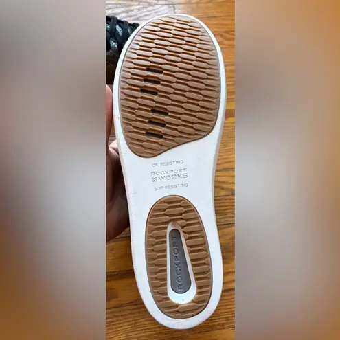 Rockport Parissa Work EH Composite Leather Size 11.5W NWOT Black