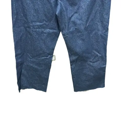 ZARA  Cropped ZW Premium Straight Leg Dark Wash Jeans‎ Blue Size US 12