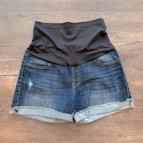Just Black Denim size 30 Romeo Maternity Frayed Cuff Denim Short