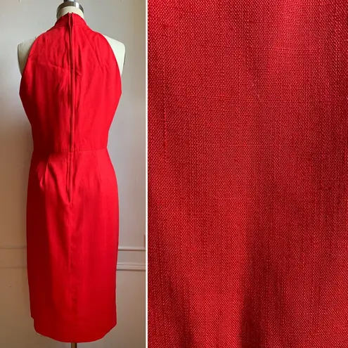 Jessica Howard Vintage Red Sleeveless Midi Dress
