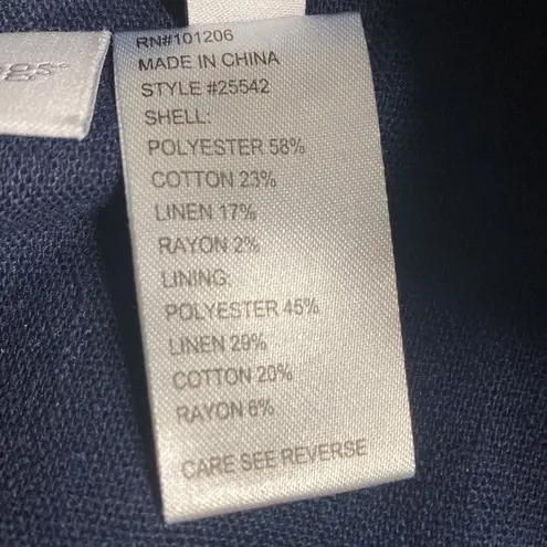 Soft Surroundings toile linen jacket /Tunic S