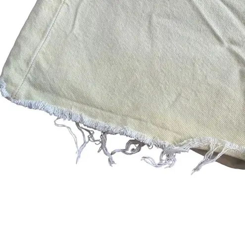 Rag and Bone Rag‎ & Bone Womens Size 28 Maya High Rise Shorty Short Lemon Drop Organic Cotton