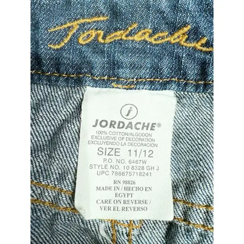 Jordache Y2K Rivet & Rhinestone Studded Mini Skirt 11/12