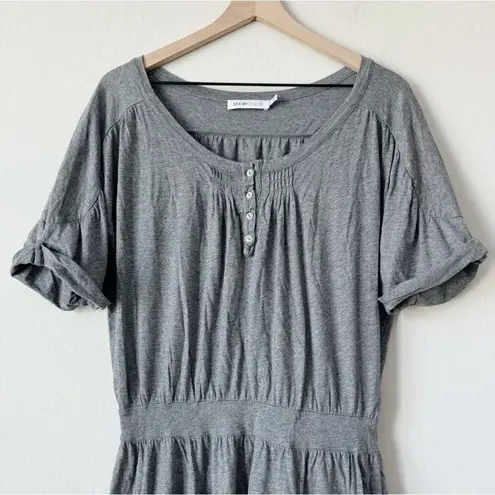 See By Chloe Heather Gray Cotton Modal Blend Mini Dress