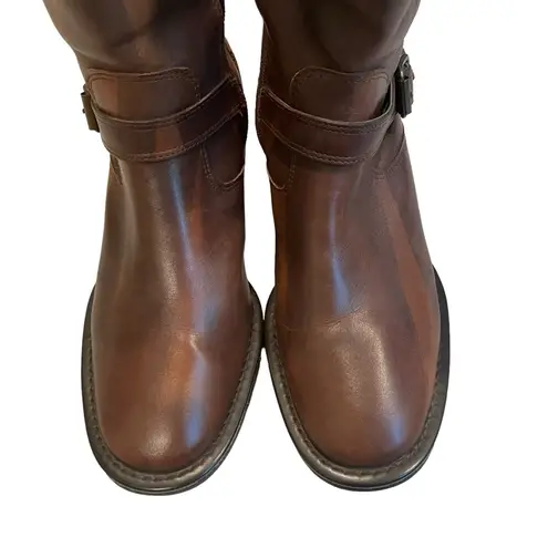 Bass “Rustic” Two Tone Mid Calf Buckle Strap Boot Size 6