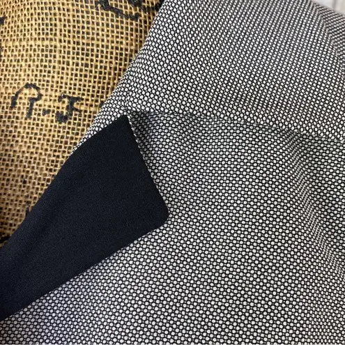 Nicola Italian Dot Matrix Single Breasted Blazer Black White 10 Hidden Button