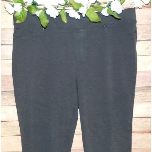 Seven7 Gray Ladies Pull On Ponte Pant Leggings Size XXL Elastic Waist Skinny