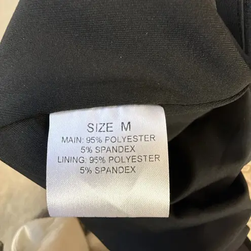 Alamour Womens Marta One Shoulder Cutout Maxi Gown Dress Size M Black Ponte Slit Size M