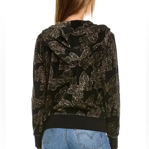 Johnny Was velour zip up hoodie NWT