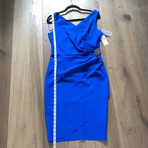 Alex Evenings Scuba Tank Dress Size 10 NWT Royal Blue Cocktail Formal 134005