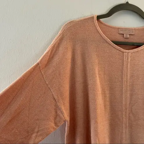 Barefoot Dreams Top CozyChic Ultra Lite Tie Front Lounge Pullover Pink Sz 1X EUC