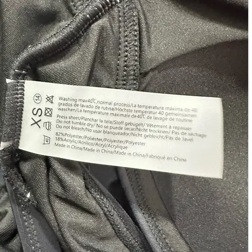 EoMenie One Piece Swimsuit Women's XS Black Cross Straps Tie Back NWT