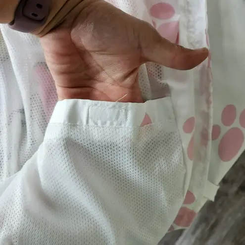 Members Only Garfield & Odie Paw Print Graphic Windbreaker Jacket Cartoon M