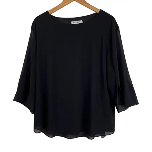 Grace Karin Black Pull Over Blouse