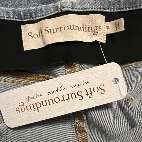 Soft Surroundings The Ultimate Braided Knot Ankle Jeans Plus Pull On Size 3X 24W