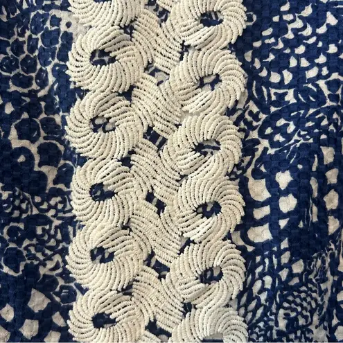 Lilly Pulitzer for Target Upstream Fish blue and white sleeveless shift 8