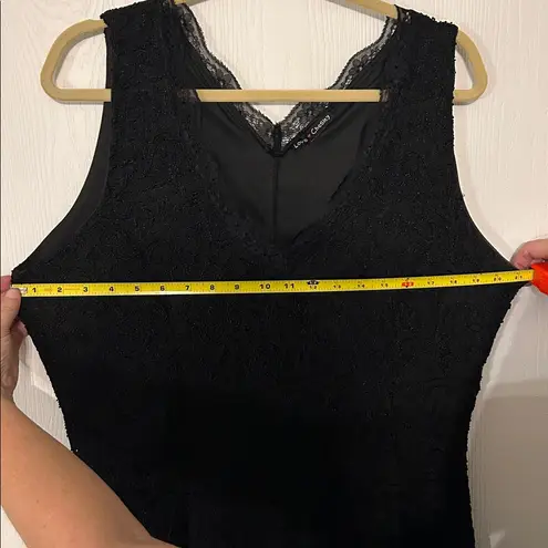 Love Chelsey Love Chesley Black Lace Detail Dress With Lining