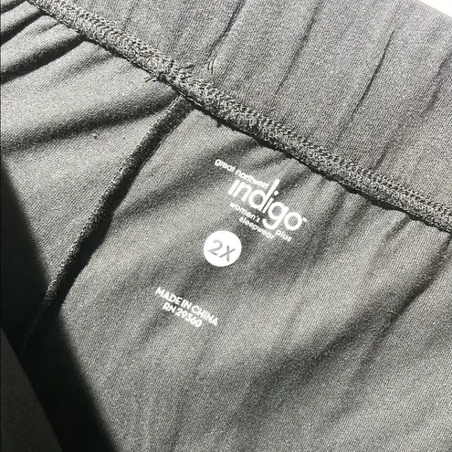 Sleepwear PJ . Índigo . Cotton Capri Size:2X Women (B2)!! Black