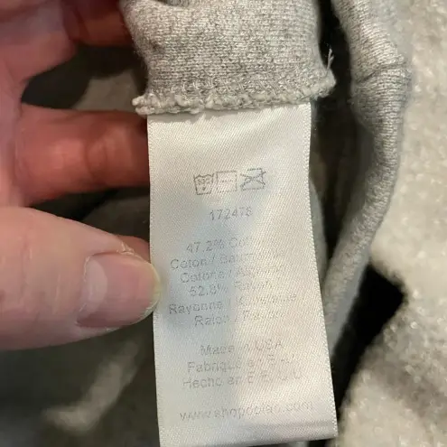 Anthropologie Left Coast By Dolan shimmery‎ Grey Sweatshirt Size small Gray