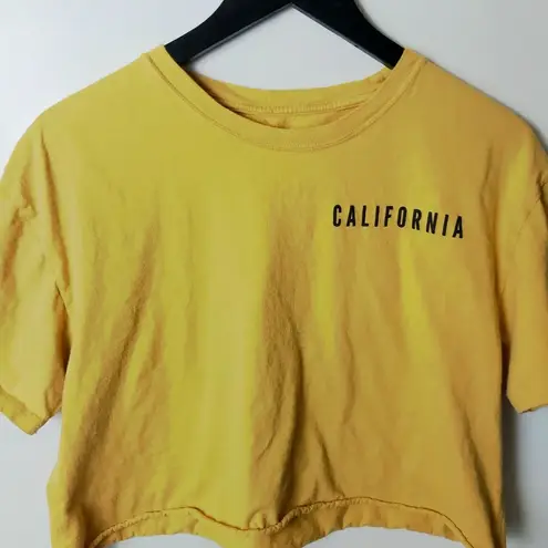 Rush Oversized Cold California Los Angeles T Shirt Palm Tree Raw Hem Large L