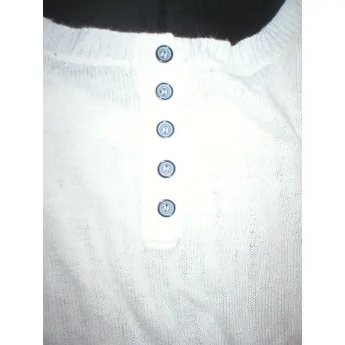 Womens New Womens Open Knit Sweater Dunnes 14 White Linen Viscose St Bernard Size undefined