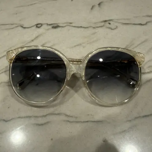 Chloé Chloe CE733S 109 Pearl/Champagne sunglasses with grey gradient lenses