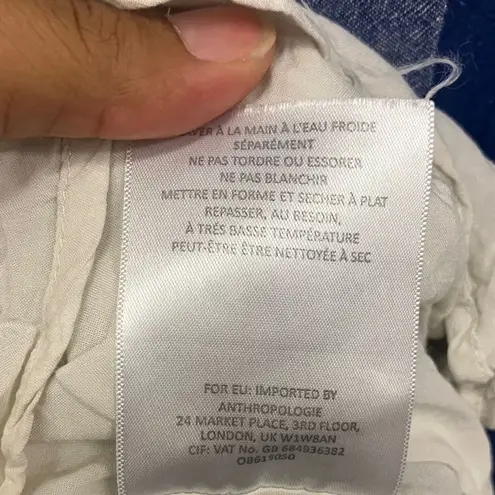 Maeve  Anthropologie Asymmetrical Blue and White Checkered Dress #715