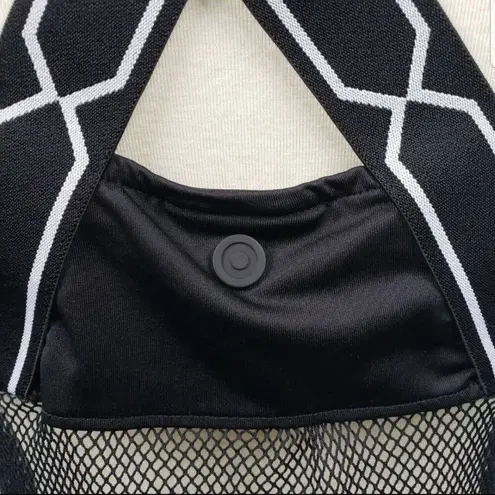 Hunter  for Target Black Mesh Criss Cross Tank Top Small