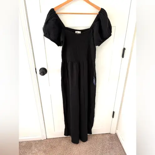 Oliver Logan Benton Romper Gauze Organic Cotton Smocked Jumpsuit. Size Large.