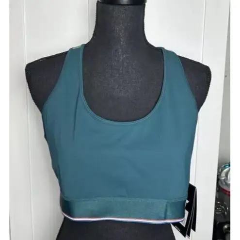 FourLaps Women’s Circuit sports bra Deep Teal/ Dark Ivy XL Green