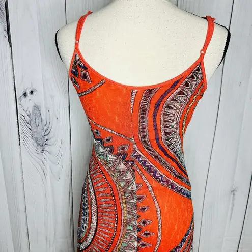 Fire Los Angeles Bohemian Summer Maxi Dress Sleeveless Sz S Spaghetti Straps