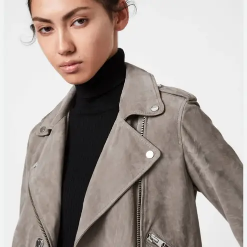 All Saints Suede leather Balfern Biker Jacket