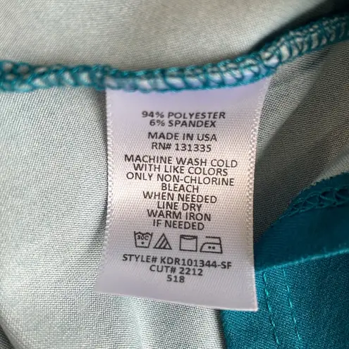 Nine Britton Blue Off Shoulder Dress with Scoop Neck