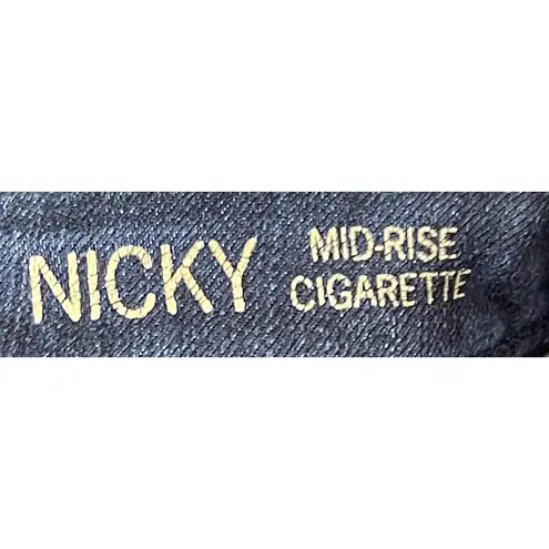DL 1961 Women Jeans Pro 360 Nicky Cigarette Skinny Denim Raw Hem Blue Size 27