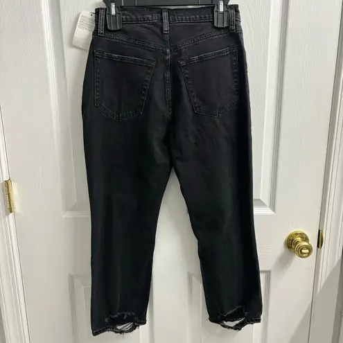 Abercrombie & Fitch  Jeans Curve Love Ankle Straight High Rise Black 27 Short