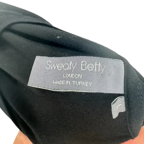 Sweaty Betty Mellow Asymmetric T-shirt Tee Split Hem Jersey Black Size Large - Image 11