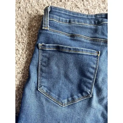 L'Agence High Rise Skinny Jeans Margot Neptune Gold Trim Size 27 Boho Minimal