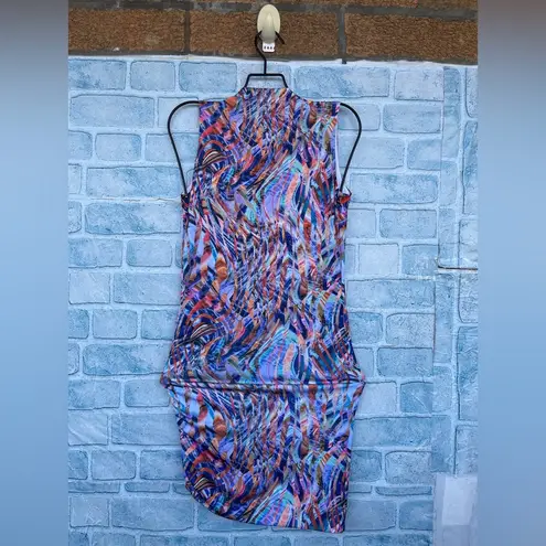 Savee Couture Laguna Beach watercolor dress size XS NWT Blue