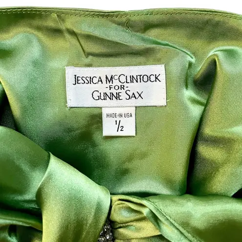 Jessica McClintock Vintage for Gunne Sax Satin Y2K Halter Top