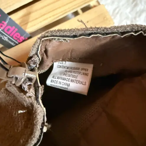 Bobbie Brooks Women’s Ankle Boots Booties Taupe Side Zipper Sz 7 New W/ Tag Tan