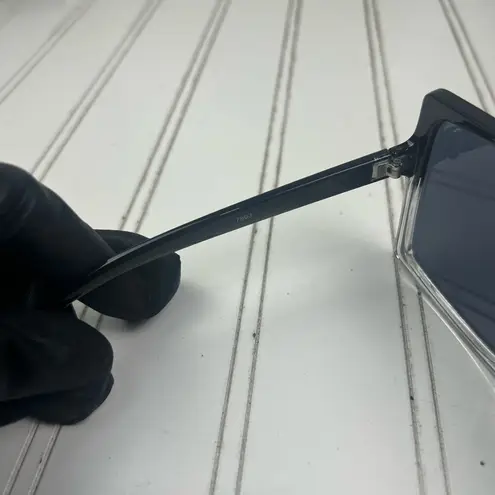 Oversized Square Black Shield Sunglasses Unisex Fashion Frame